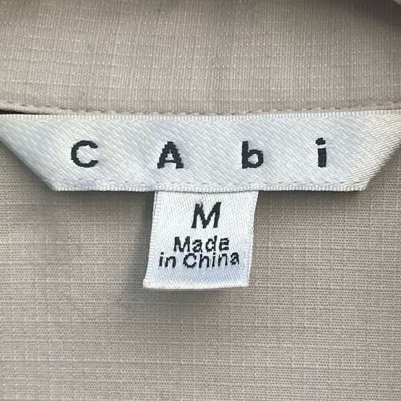 Cabi Beige/Tan Lightweight Trench Coat/Jacket. Medium EUC 917 Safari Travel - Picture 4 of 6